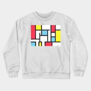 Tribute to Mondrian II Crewneck Sweatshirt